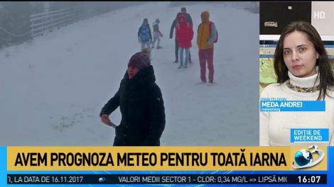 Prognoza meteo pentru toată iarnă