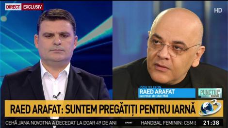 Raed Arafat: Suntem pregătiți pentru iarnă