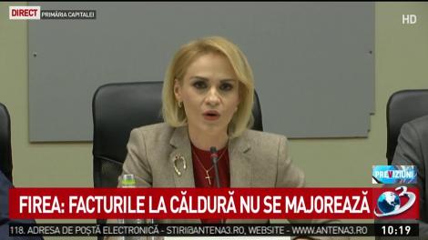 Pregătiri pentru iarnă. Gabriela Firea: Facturile la căldură nu se majorează