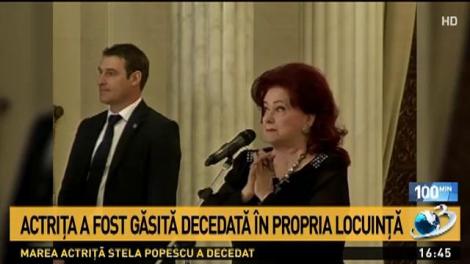 Stela Popescu a plecat dintre noi