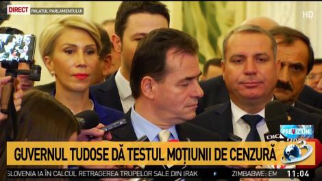 Guvernul Tudose dă testul moțiunii de cenzură