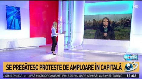 Protest în Capitală. PNL a chemat oamenii în stradă, în ziua moțiunii de cenzură împotriva Guvernului Tudose