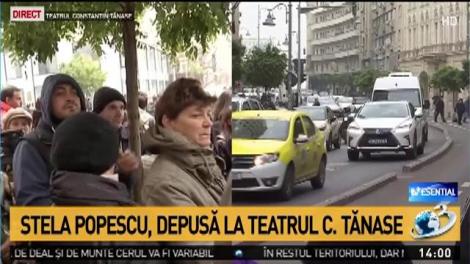 Stela Popescu va fi depusă &icirc;n foaierul Teatrului Constantin Tănase