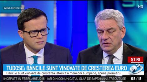 Tudose: Băncile sunt vinovate de creşterea istorică a monedei europene
