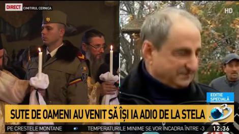 Sute de oameni &icirc;și iau adio de la Stela. Vasile Muraru: Dumnezeu să &icirc;i &icirc;nalțe sufletul!