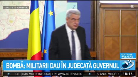 Militarii dau &icirc;n judecată Guvernul