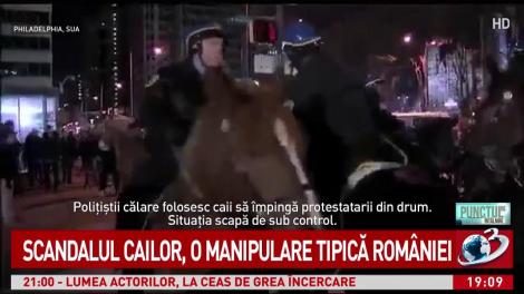 Scandalul cailor de la proteste, o manipulare tipică României