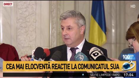 Florin Iordache, reacție după comunicatul Departamentului de Stat