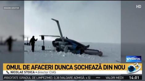 Dezvăluiri scandaloase despre elicopterul prăbușit al milionarului Romeo Dunca. Director CIAS: Nu trebuia să lase motorul pornit