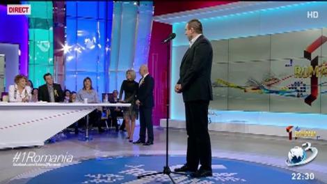 Ionuț Dimitriu a recitat o poezie la 1 Rom&acirc;nia