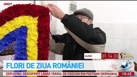 Flori de ziua Rom&acirc;niei