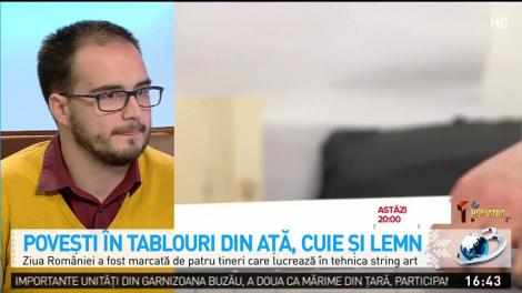 Povești în tablouri din ață, cuie și lemn