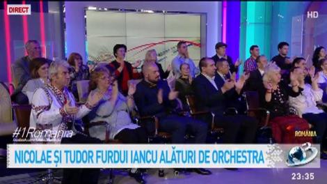 Nicolae și Tudor Furdui Iancu alături de orchestră