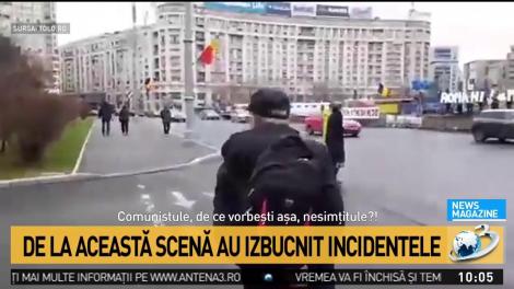 Imagini noi cu bătaia din Piața Victoriei. Scena de la care a pornit întregul scandal (VIDEO)