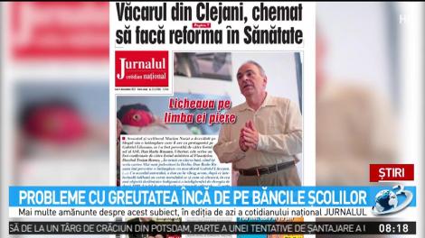 Probleme cu greutatea &icirc;ncă de pe băncile școlilor