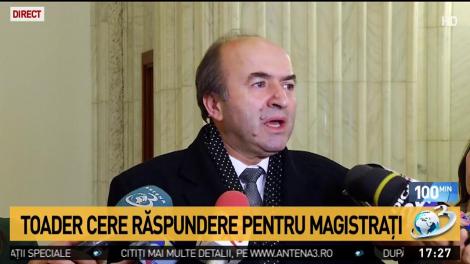 Ministrul Justiției cere răspundere pentru magistrați