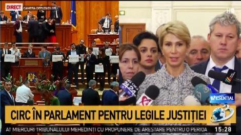 Circ &icirc;n Parlament pe legile Justiției