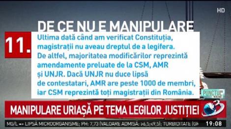 Manipulare uriașă pe tema legilor justiției