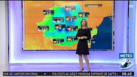 Prognoza meteo pentru următoarele trei zile