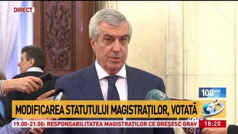 Călin Popescu Tăriceanu, declarație după votarea Legilor Justiției