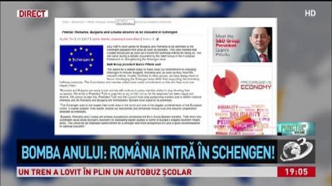 Veste extraordinară la sfârșit de an. România intră în Schengen