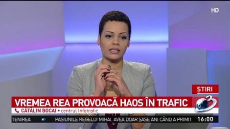 Vremea rea provoacă haos în trafic. Vizibilitate redusă pe Autostrada A1