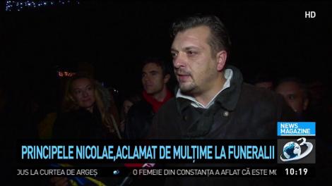 Principele Nicolae, aclamat de mulțime la funeralii