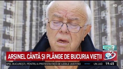 Alexandru Arșinel cântă și plânge de bucuria vieții