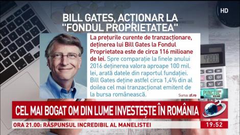 Cel mai bogat om din lume investește în România