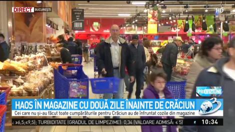Haos &icirc;n magazine cu două zile &icirc;nainte de Crăciun