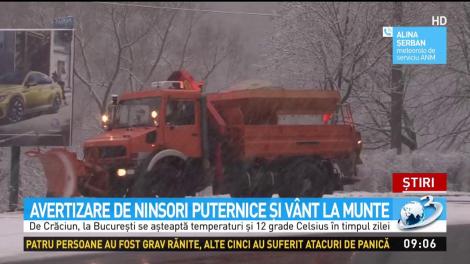 Avertizare meteo de ninsori