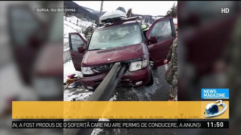 Primele imagini de la locul accidentului din Suceava