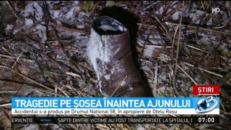 Tragedie pe șosea &icirc;naintea Ajunului: Doi tineri au murit pe loc, după ce mașina lor a intrat pe contrasens