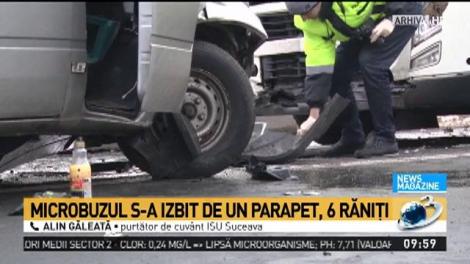 Accident grav: Şase persoane rănite &icirc;ntr-un accident pe DN 17, &icirc;n judeţul Suceava