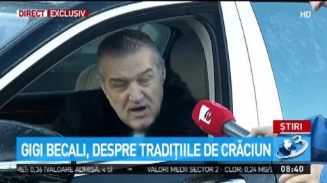 Gigi Becali, despre tradiții de Crăciun: Bucuria este numai în Hristos