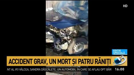 Accident grav. Un mort și patru răniți