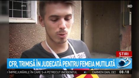 CFR, trimisă în judecată în dosarul femeii mutilate în gară