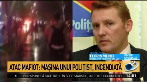 Atac mafiot în România. Mașina polițistului care i-a pus cătușe unui medic cunoscut, incendiată în toiul nopții