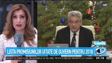 Lista promisiunilor uitate de Guvern pentru anul 2018