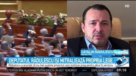 Deputatul Cătălin Rădulescu și mitraliază propria lege