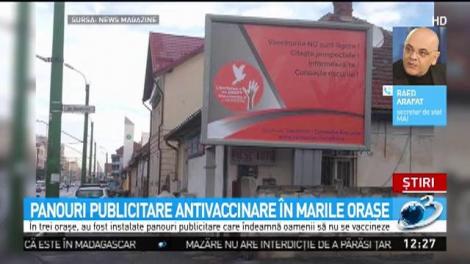 Raed Arafat, despre panourile anti-vaccinare