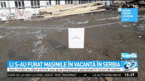 Li s-au furat mașinile &icirc;n vacanță &icirc;n Serbia