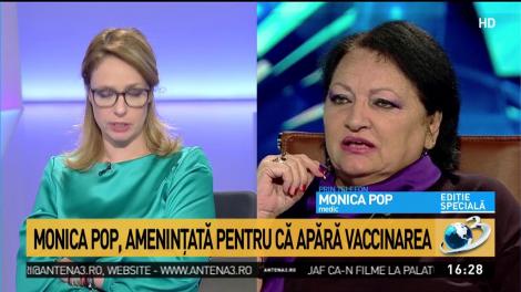 Monica Pop: Eu sunt medic și nu am auzit niciodată să moară un copil din cauza vaccinării