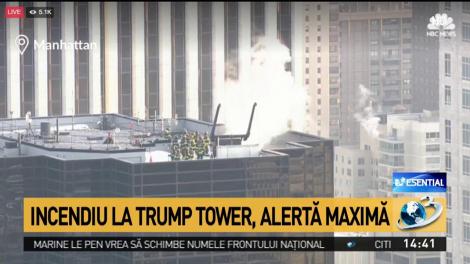 Incendiu puternic la Turnul Trump din New York