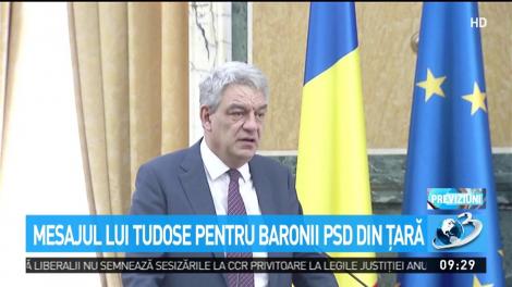 Mesajul lui Tudose pentru baronii PSD din țară