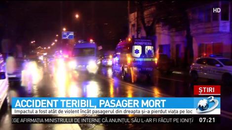 Accident mortal &icirc;n Capitală. Un șofer s-a izbit puternic &icirc;n mașinile parcate