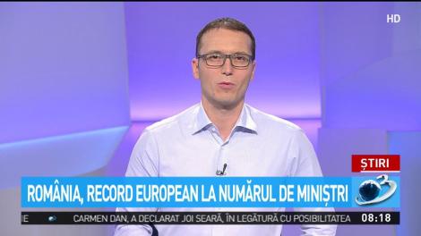 Rom&acirc;nia, record european la numărul de miniștri