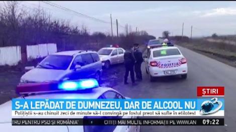 Un preot beat a fost încătușat de Poliție în Iași după o urmărire ca în filme. Declarația halucinantă pe care a făcut-o polițiștilor