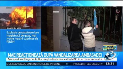 Reacția MAE după ce Ambasada Rom&acirc;niei la Budapesta a fost vandalizată