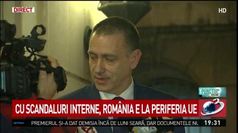 Premierul interimar Mihai Fifor, în vizită la MAI